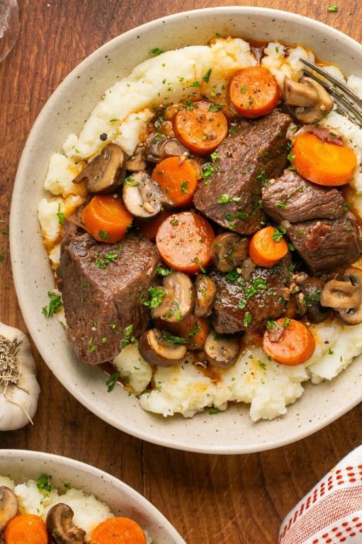 Vegetable-Packed Beef Bourguignon Stew