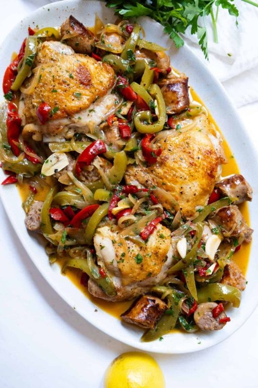 Vegetable-Packed Chicken Scarpariello Stir-Fry