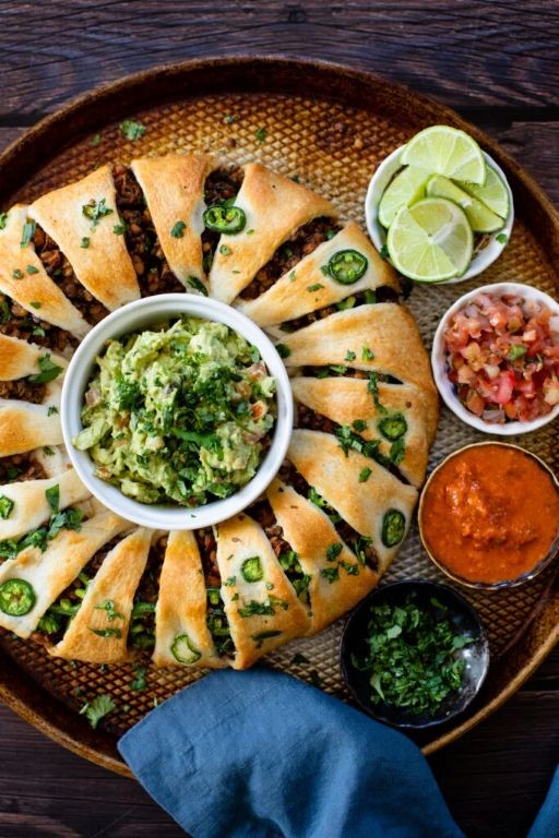 Vegetarian Lentil Crescent Roll Casserole