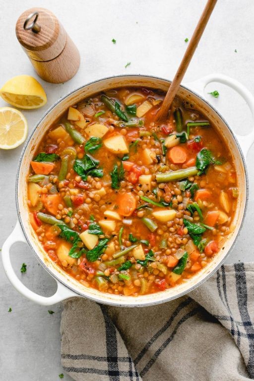 Vegetarian Lentil and Vegetable Soup