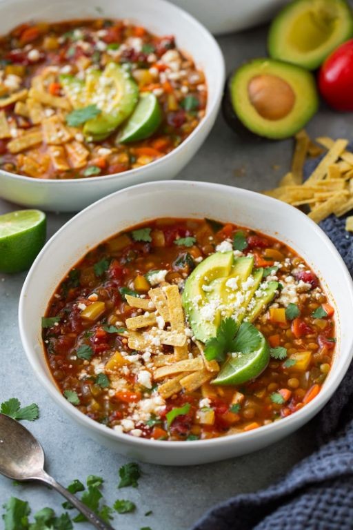 Vegetarian Mexican Lentil Soup
