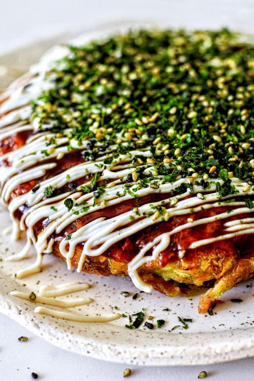 Vegetarian Okonomiyaki (Savory Pancake)