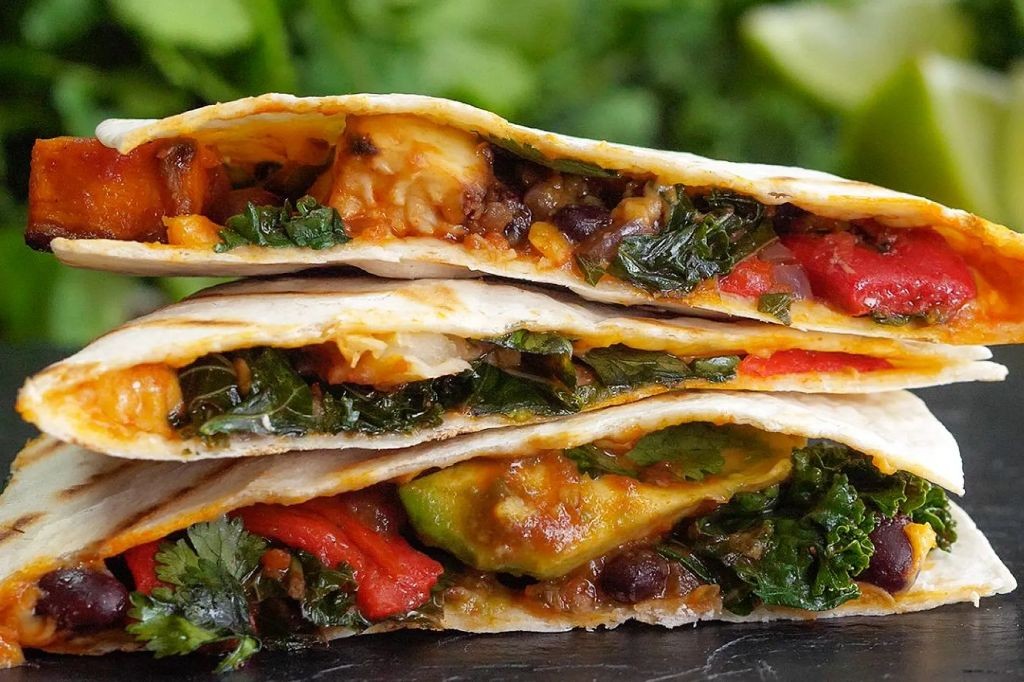 Veggie-packed quesadillas
