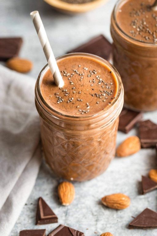 Velvety Chocolate Almond Milk Smoothie