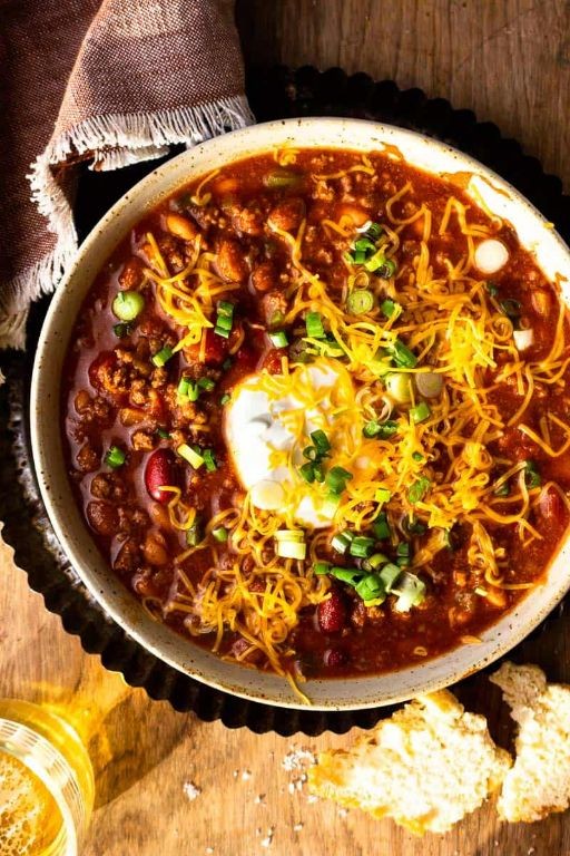 Venison Chili with Beans and Spices