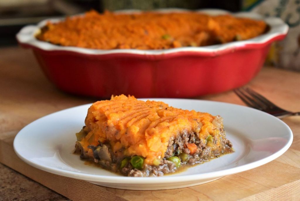 Venison Shepherd’s Pie with Sweet Potato Topping