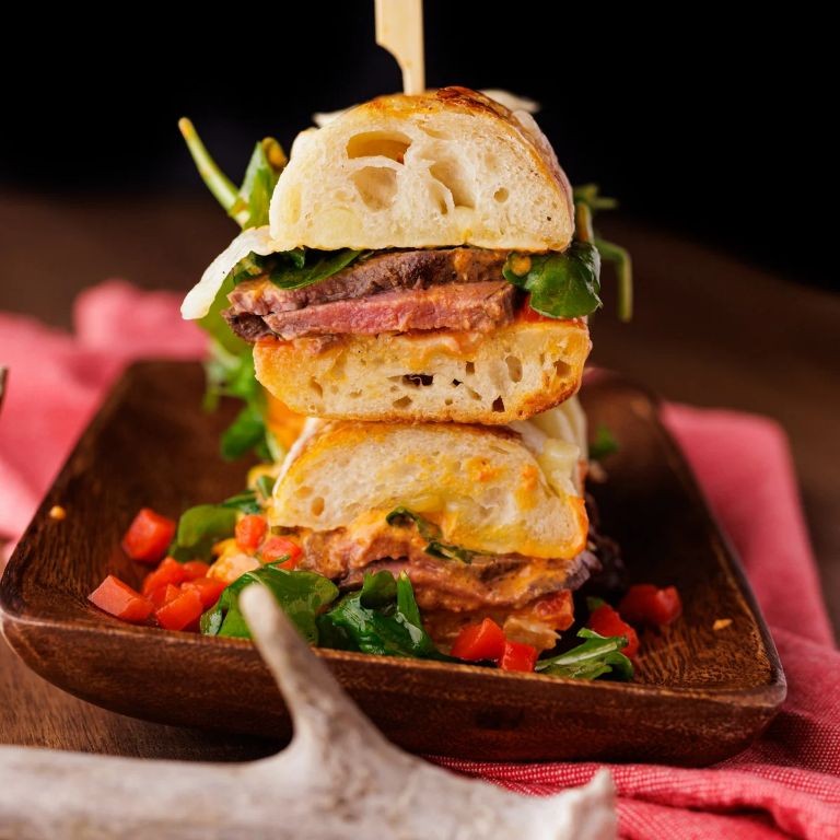 Venison Steak Sandwiches with Horseradish Aioli