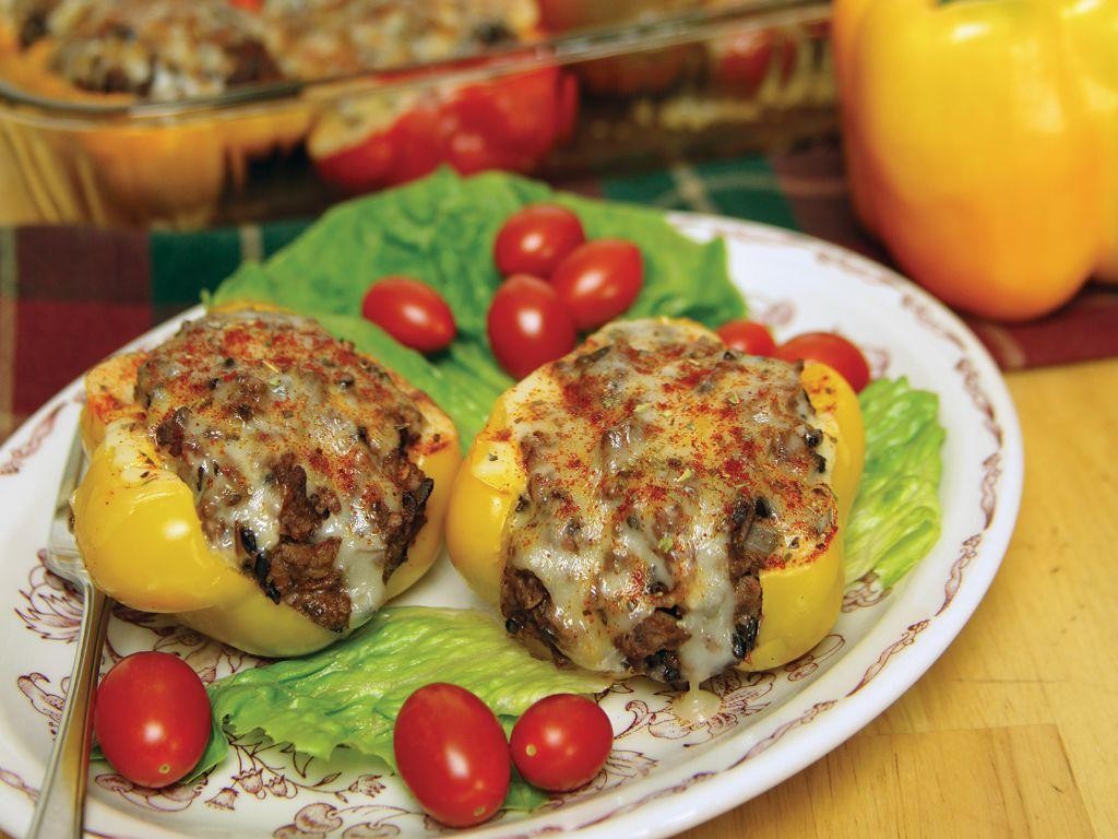 Venison Stuffed Peppers with Rice