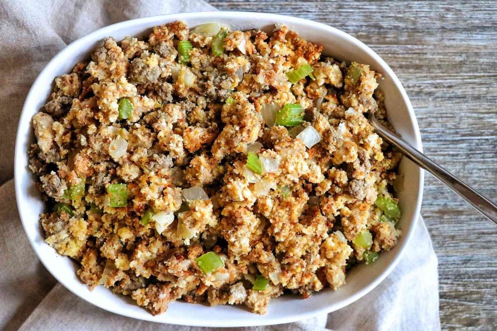 Vienna Sausage and Cornbread Stuffing