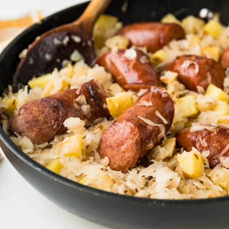 Vienna Sausage and Sauerkraut Skillet