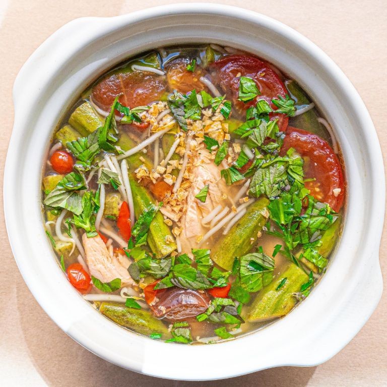 Vietnamese Canh Chua (Sour Fish Soup)