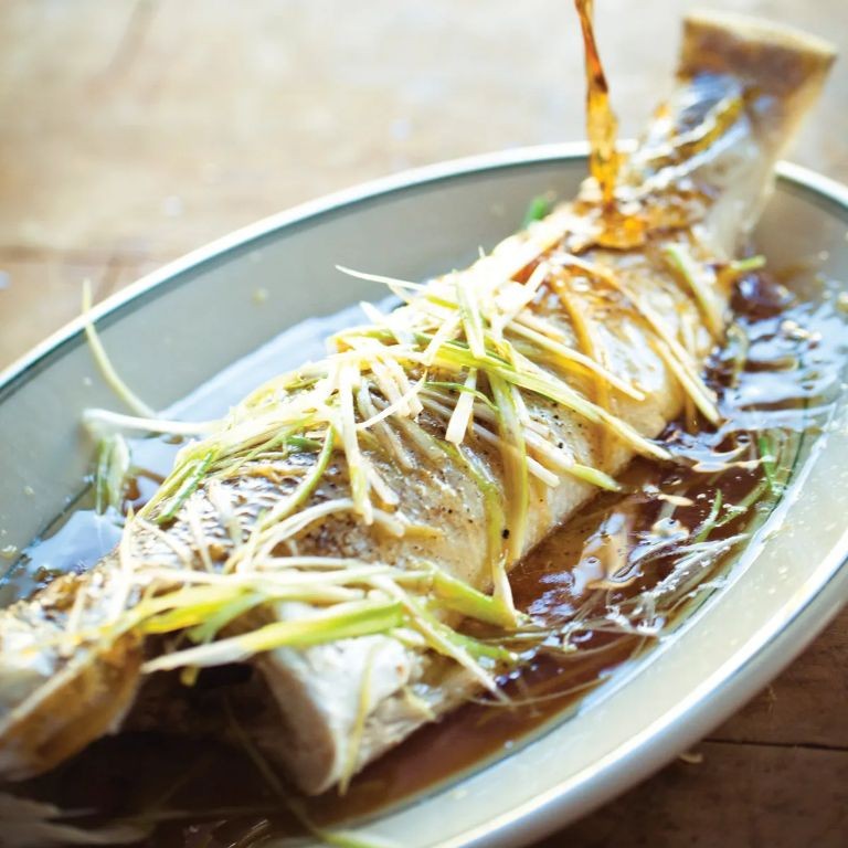 Vietnamese Caramelized Whole Fish with Ginger and Fish Sauce