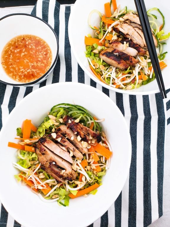 Vietnamese Lemongrass Chicken Slaw