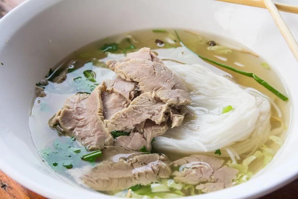 Vietnamese Pho with Rice Noodles