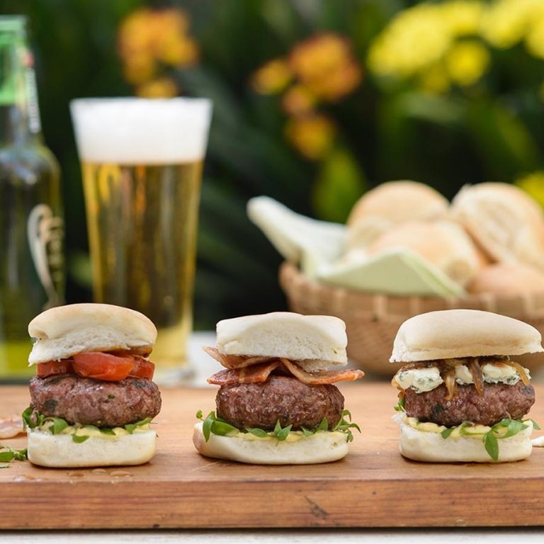 Wagyu Beef Sliders with Blue Cheese