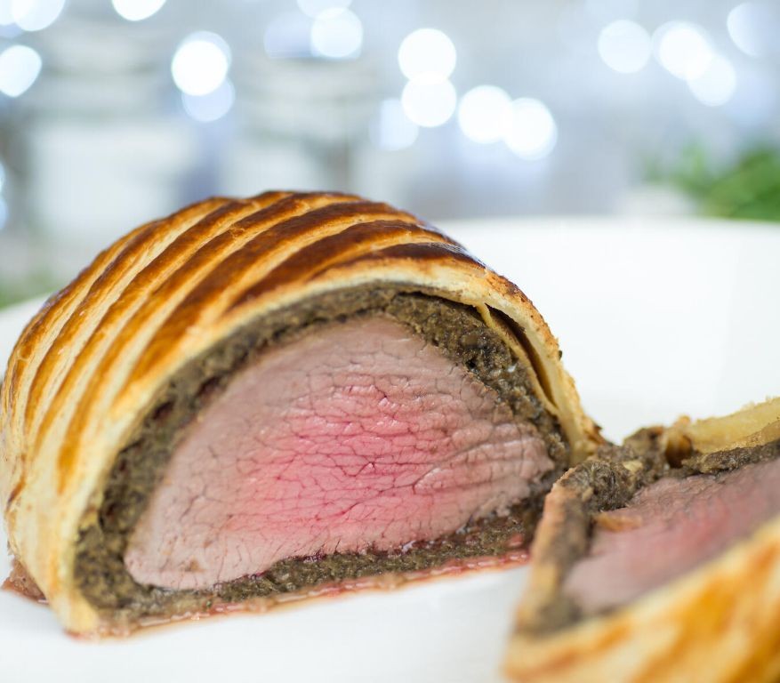 Wagyu Beef Wellington with Mushroom Duxelles