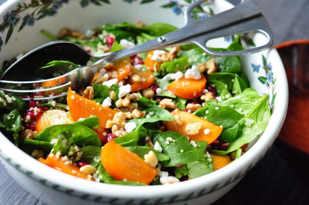Warm Persimmon and Quinoa Salad