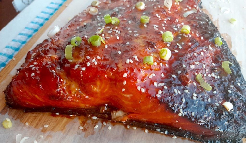 Wasabi and Soy Glazed Salmon Dip