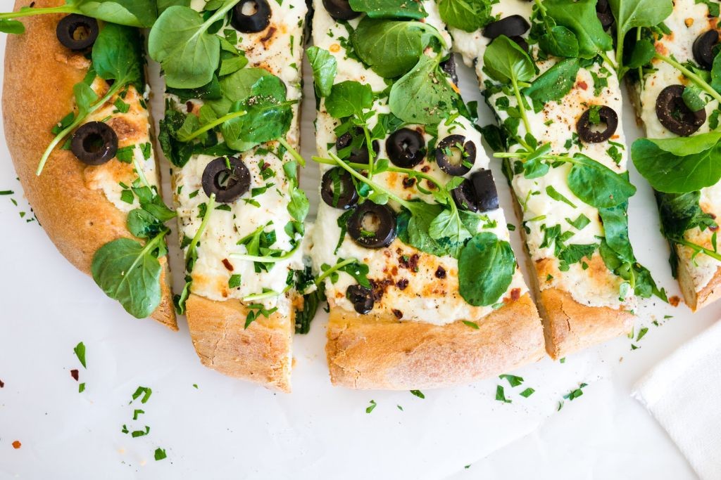 Watercress and Arugula Pizza
