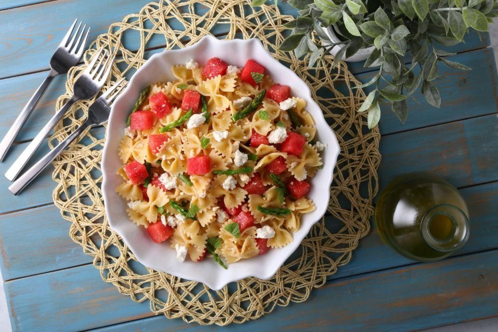 Watermelon Feta Farfalle