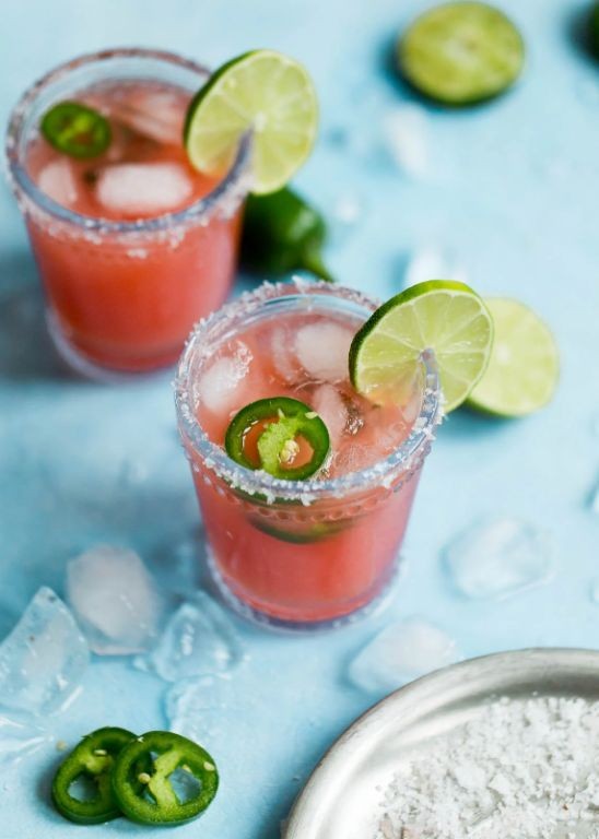Watermelon Jalapeño Mexican Martini