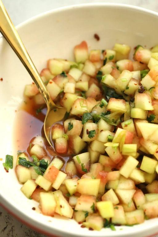 Watermelon Rind Salsa Verde