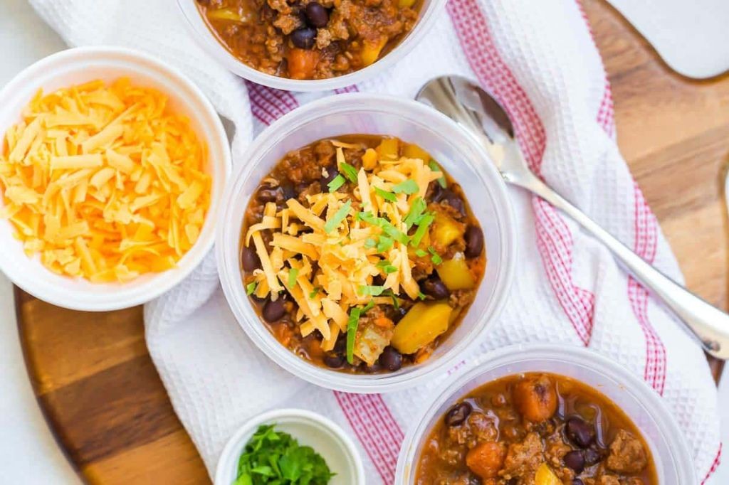 Weight Watchers Instant Pot Sweet Potato and Black Bean Chili