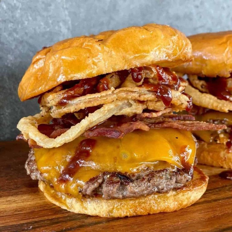 Western Ranch Burger with Crispy Fried Onions
