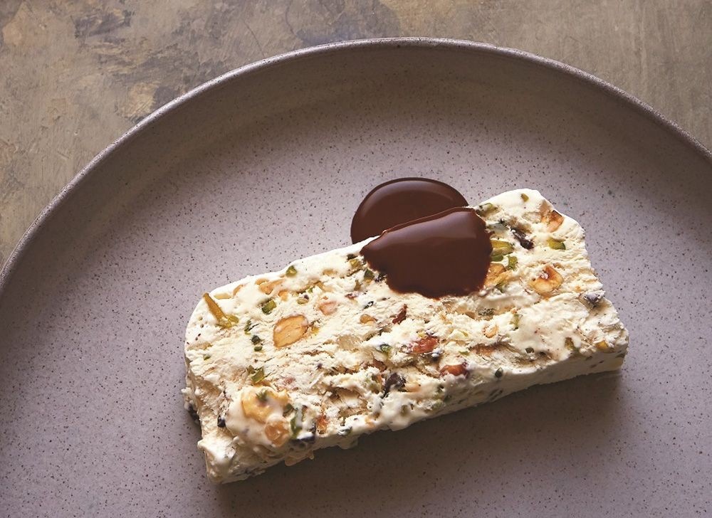 Whipped Egg White Parfait with Honey and Nuts