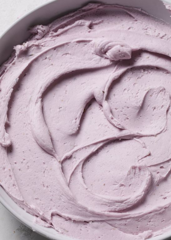 Whipped Vanilla Lavender Frosting