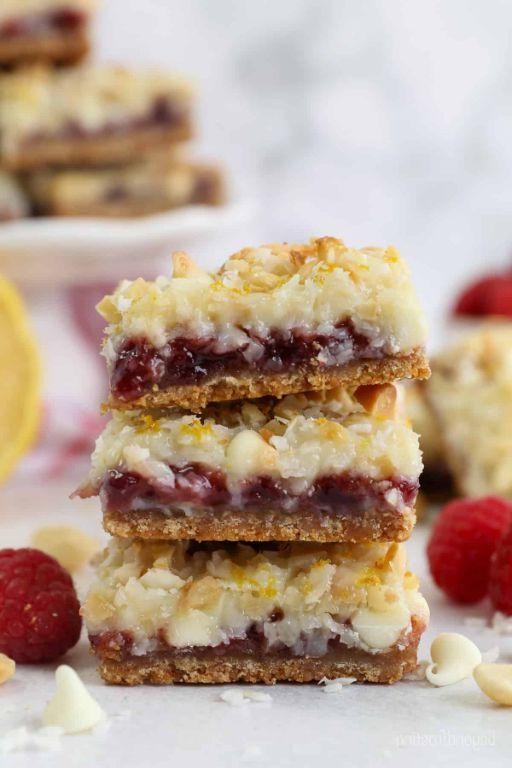 White Chocolate Raspberry Magic Bars