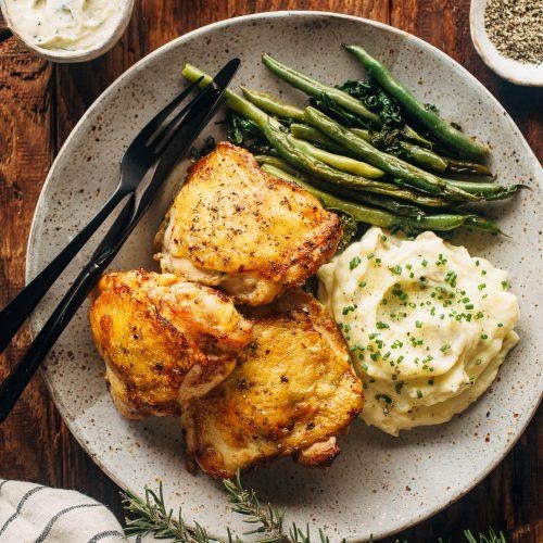 White Truffle Butter Roasted Chicken