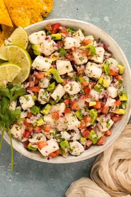 Whiting Ceviche with Lime and Cilantro