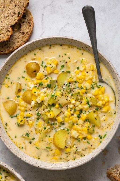 Whiting Chowder with Corn and Potatoes