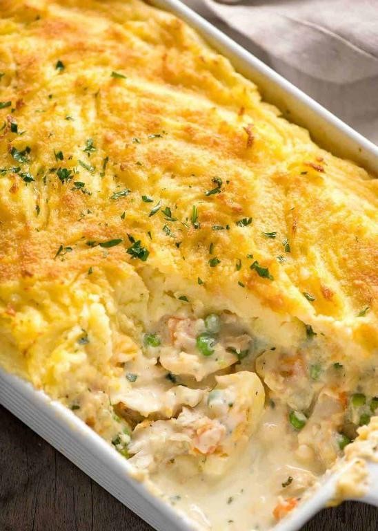 Whiting Fish Pie with Creamy Filling