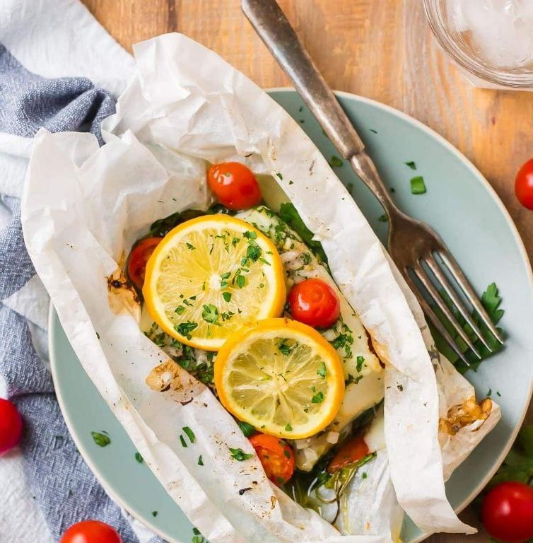 Whiting en Papillote with Vegetables