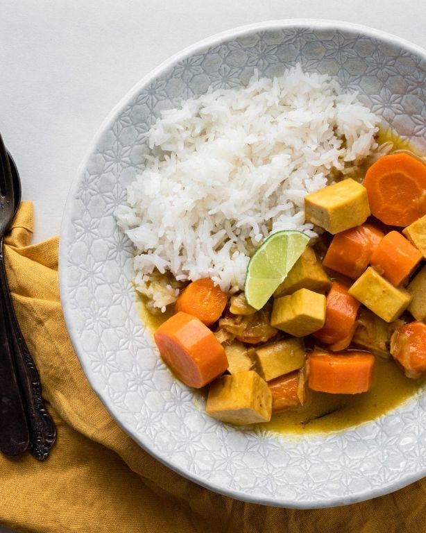 Whole Carrot and Coconut Milk Curry