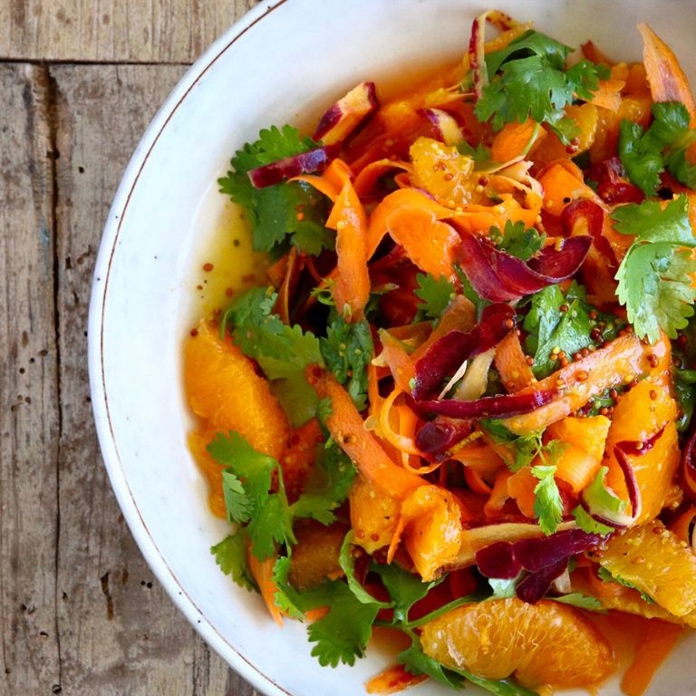 Whole Carrot and Orange Salad