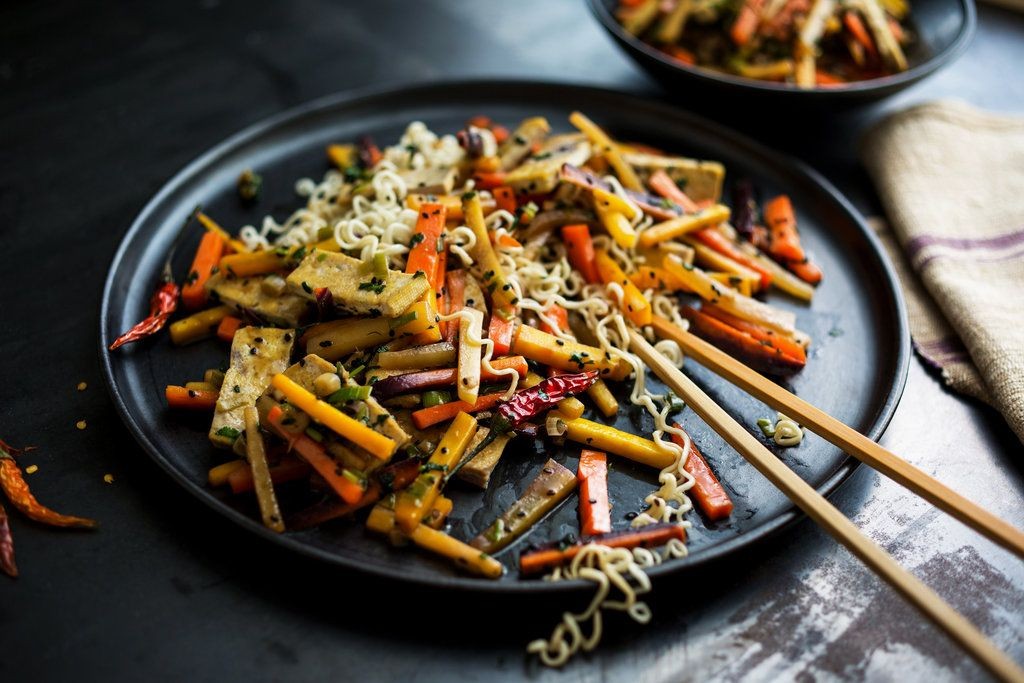Whole Carrot and Sesame Stir-Fry