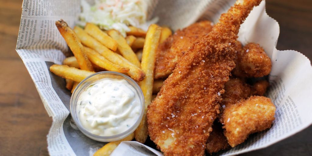 Whole Fried Perch with Tartar Sauce