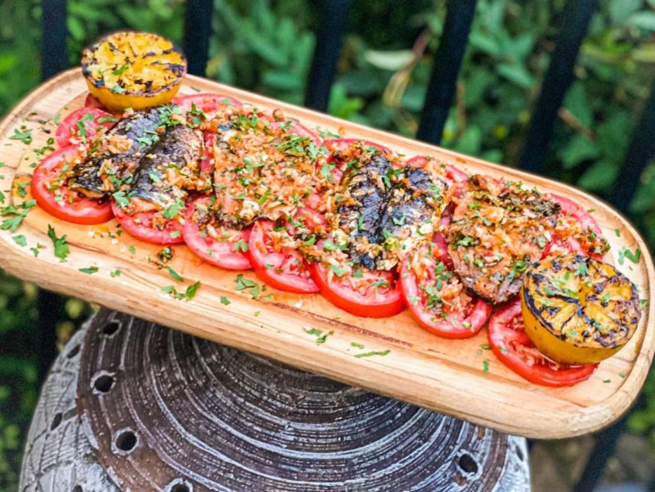 Whole Grilled Sardines with Lemon and Olive Oil