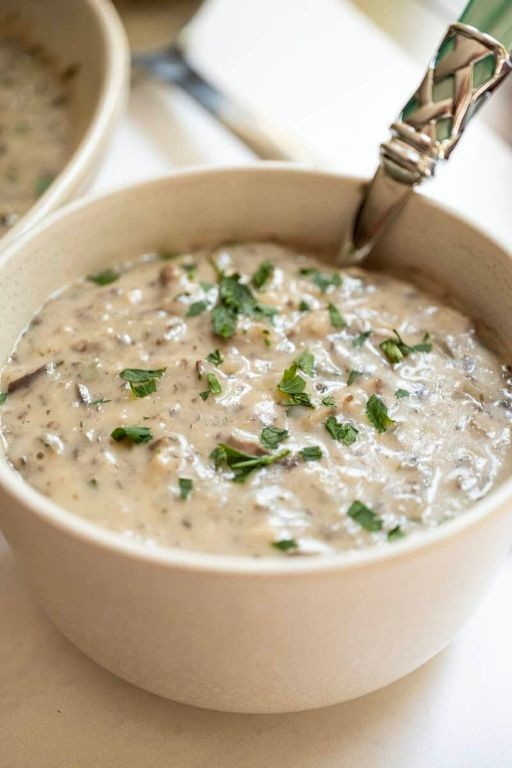 Wild Mushroom and Mascarpone Soup