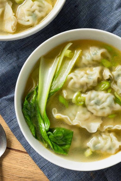 Wonton Soup with Bok Choy