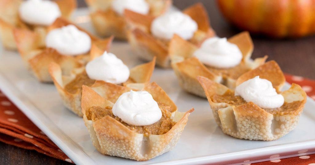 Wonton Wrapper Pumpkin Spice Desserts
