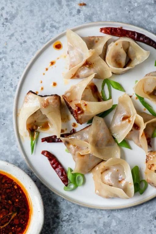 Wonton Wrapper Veggie Dumplings
