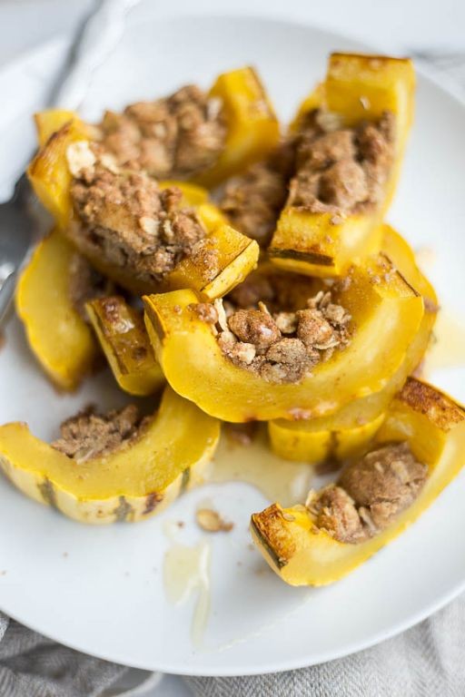 Yellow Squash Crumble with Oat Topping