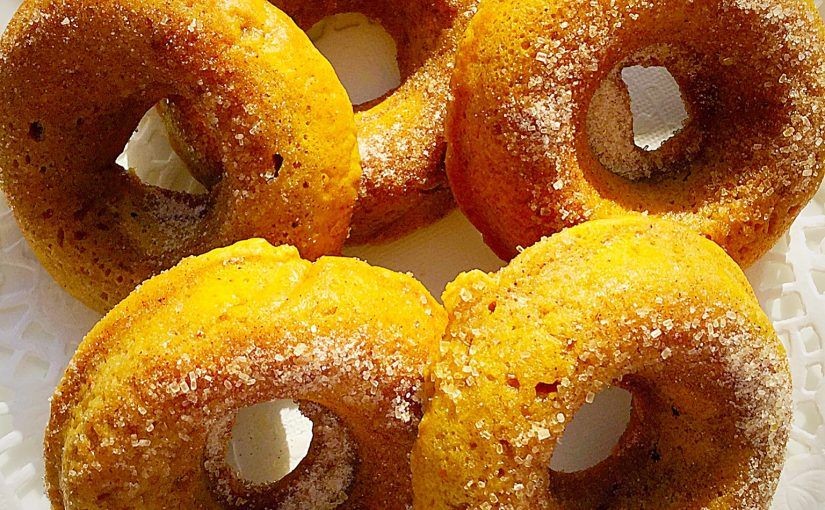 Yellow Squash Donuts with Cinnamon Sugar