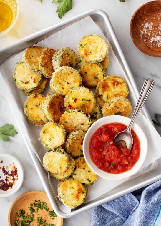 Zesty Air Fryer Zucchini Chips