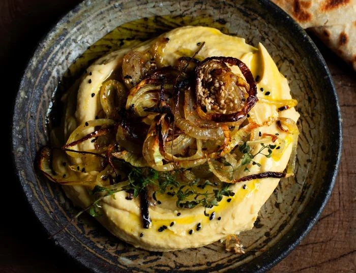 Zesty Lemon and Thyme Chickpea Puree