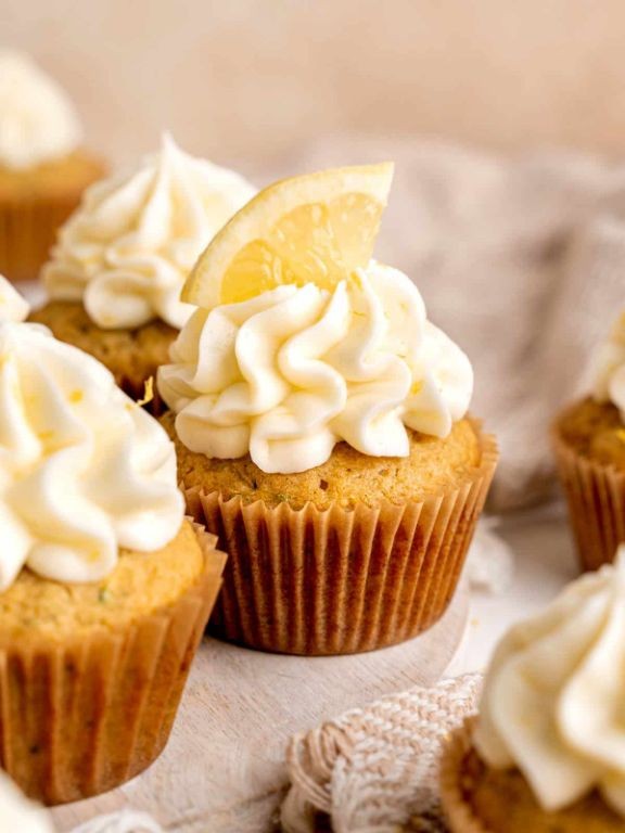Zesty Yellow Squash Cupcakes with Cream Cheese Frosting